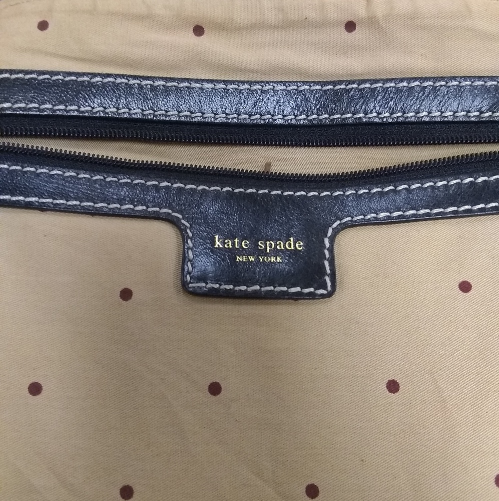 Kate Spade black and cream hobo shoulder bag - Picture 5 of 8